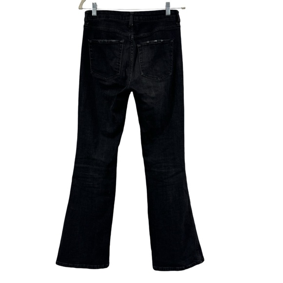 Free People Distressed Flared Leg Jeans Faded Black OB817426 Size 28 X 32 - Picture 4 of 13
